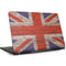 United Kingdom Flag Dark Wood Dell Inspiron Skin